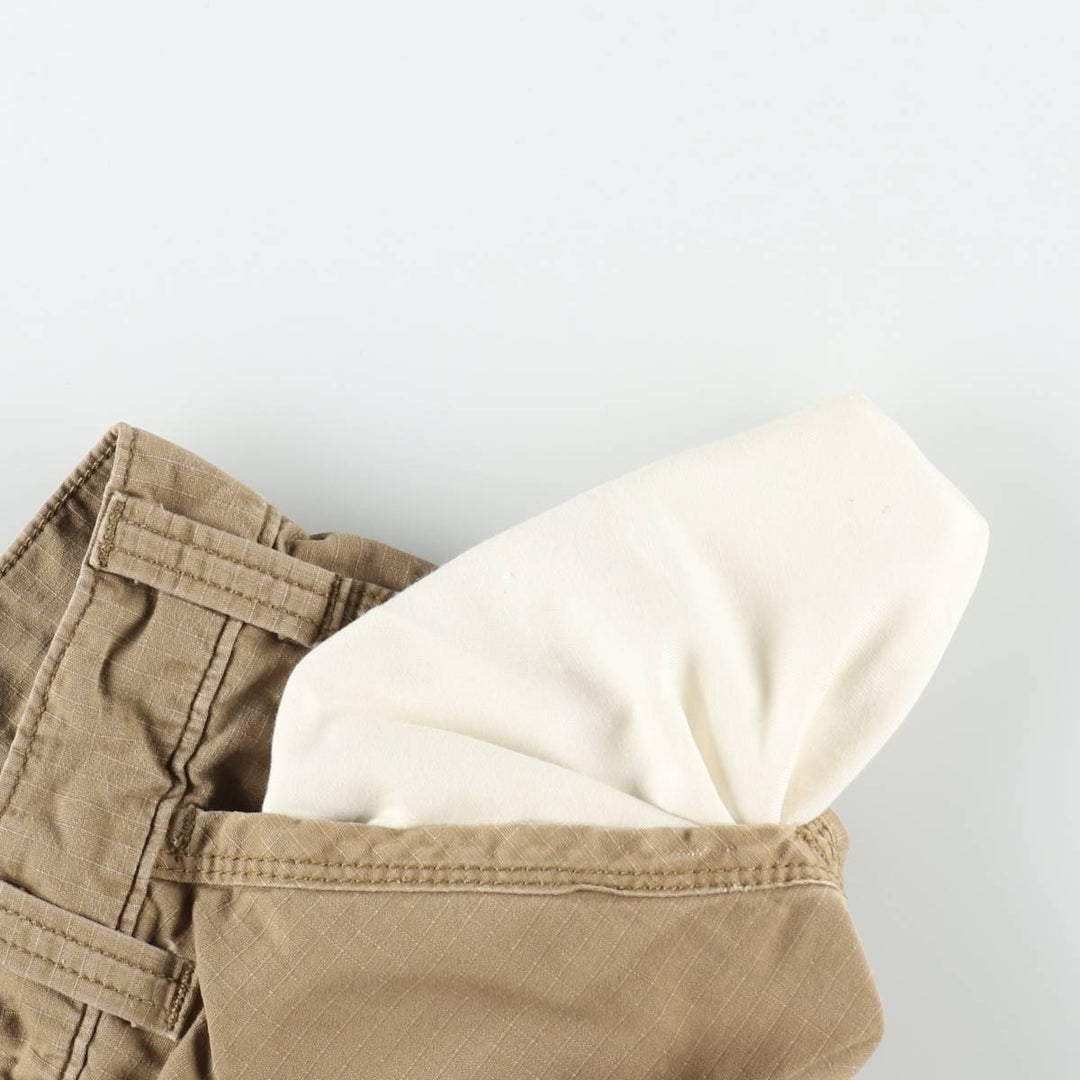 Carhartt Relaxed Fit Force Ripstop Cargo Shorts (Men's, equivalent to size W34) cotton brown type Vintage Second Hand