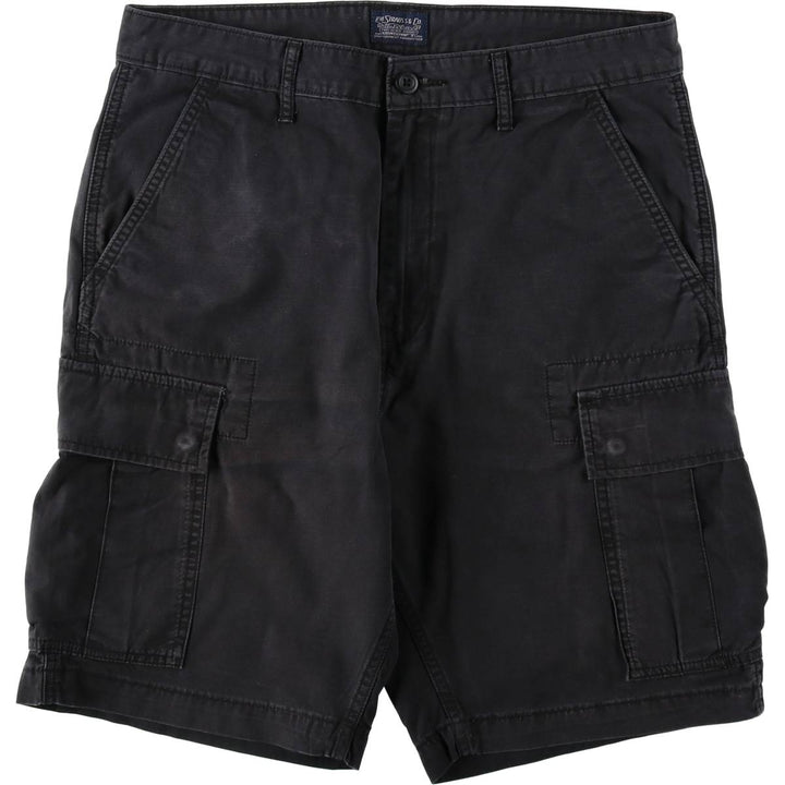 Levi's cargo shorts, men's size W34 (approx.) cotton black type Vintage Second Hand