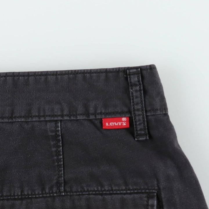Levi's cargo shorts, men's size W34 (approx.) cotton black type Vintage Second Hand