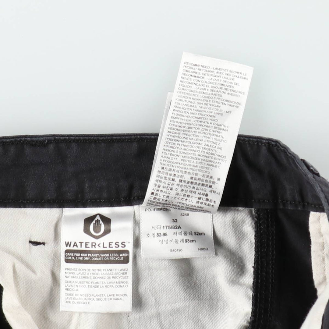 Levi's cargo shorts, men's size W34 (approx.) cotton black type Vintage Second Hand