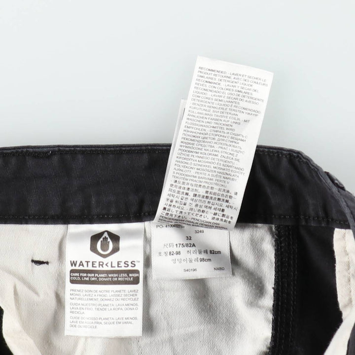 Levi's cargo shorts, men's size W34 (approx.) cotton black type Vintage Second Hand