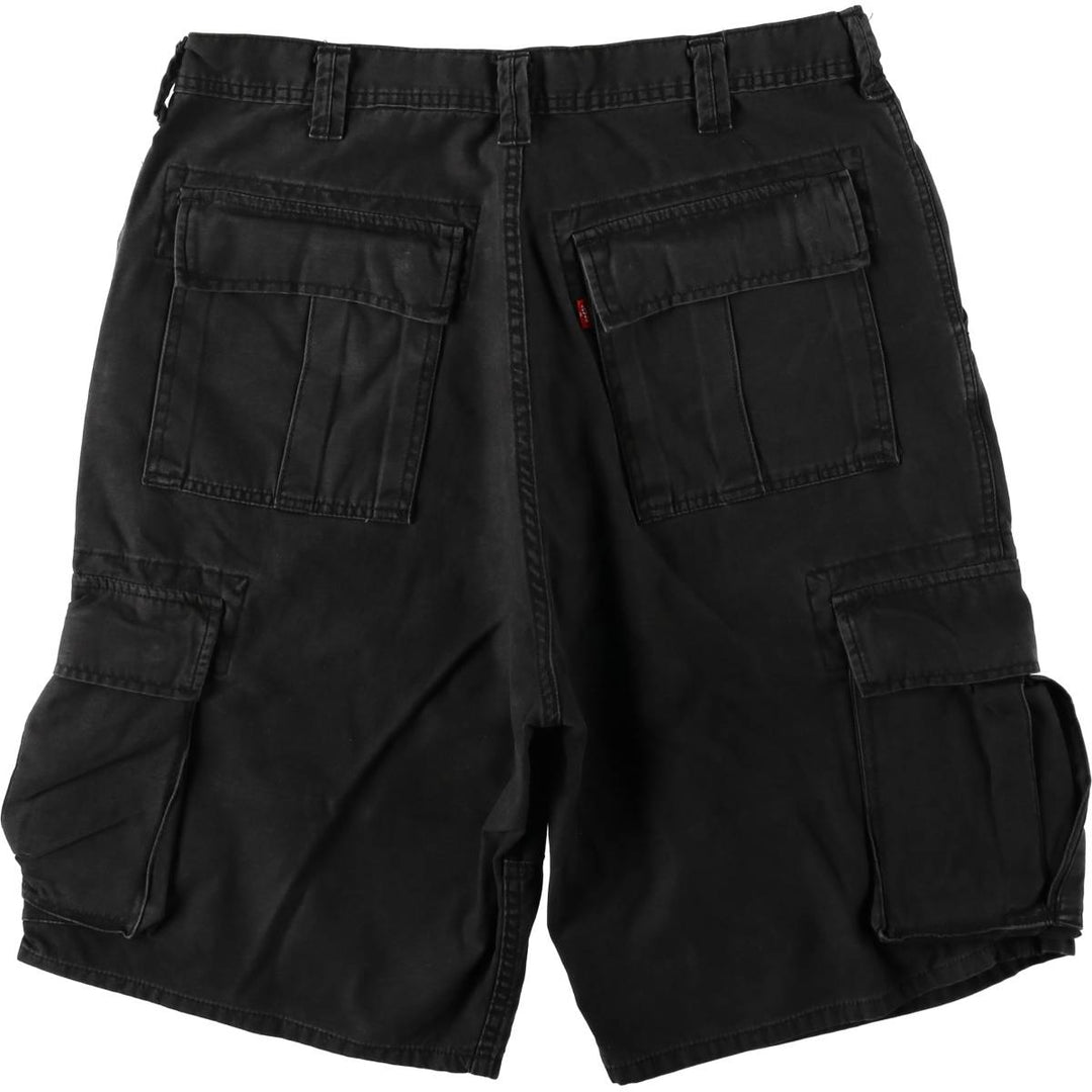 Levi's cargo shorts, men's size W37 (approx.) cotton black type Vintage Second Hand