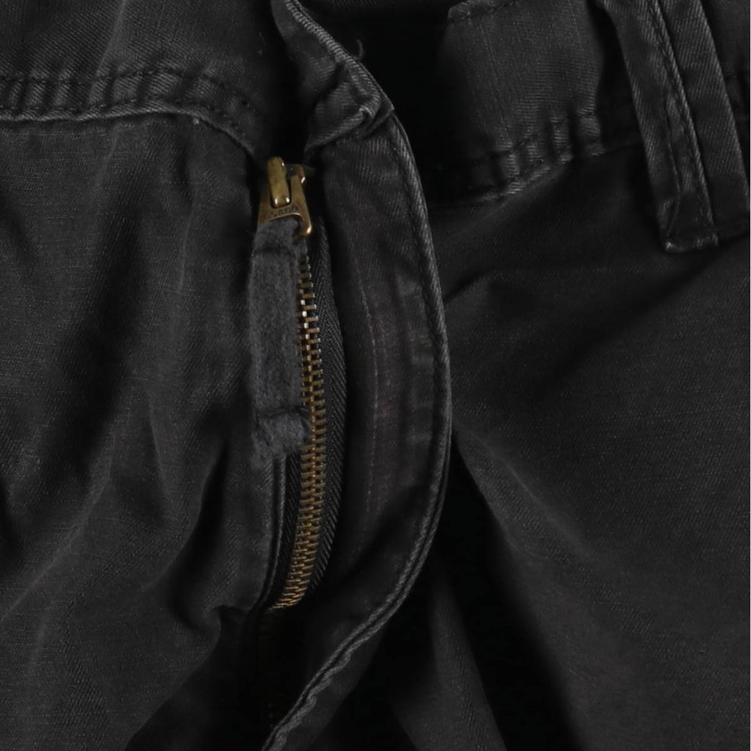 Levi's cargo shorts, men's size W37 (approx.) cotton black type Vintage Second Hand