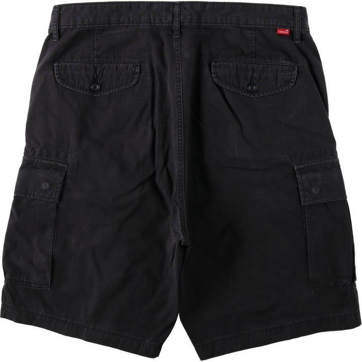 Levi's cargo shorts, men's size W36 (approx.) cotton black type Vintage Second Hand