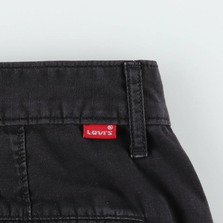 Levi's cargo shorts, men's size W36 (approx.) cotton black type Vintage Second Hand
