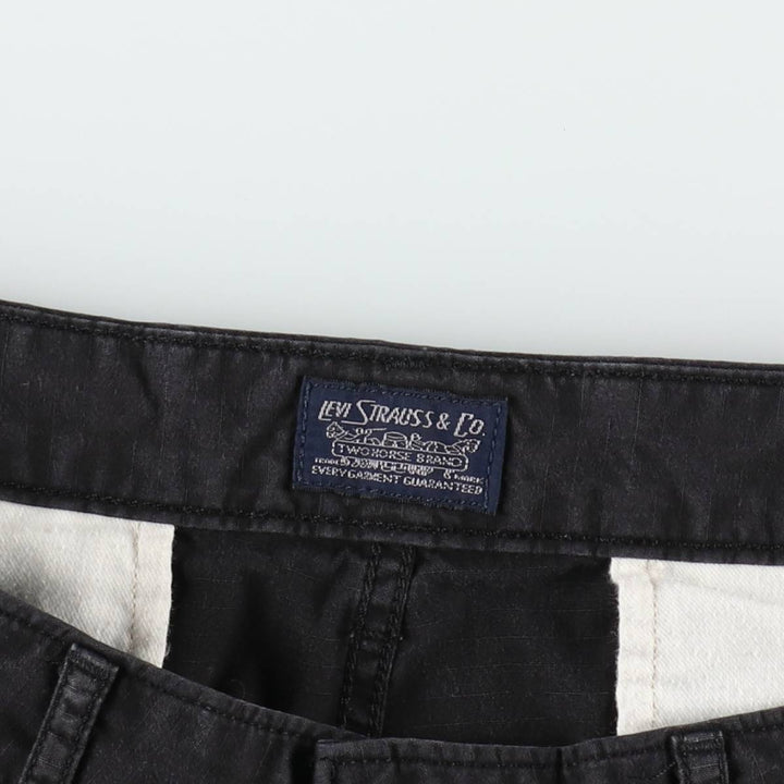 Levi's cargo shorts, men's size W36 (approx.) cotton black type Vintage Second Hand