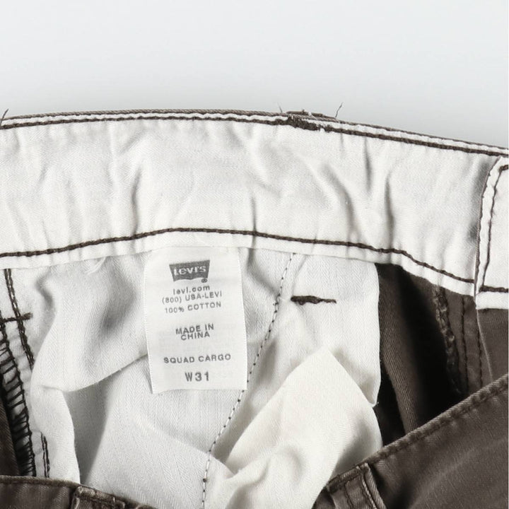 Levi's SQUAD CARGO cargo shorts, men's size W33 (approx.) cotton brown type Vintage Second Hand