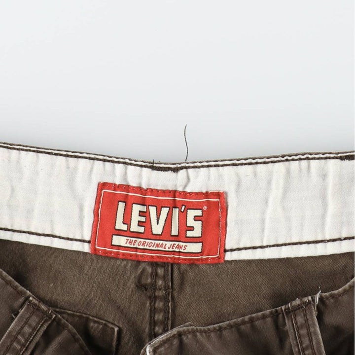 Levi's SQUAD CARGO cargo shorts, men's size W33 (approx.) cotton brown type Vintage Second Hand