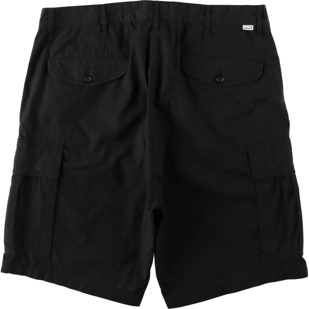 Levi's ripstop cargo shorts, men's size W37 (approx.) cotton black type Vintage Second Hand