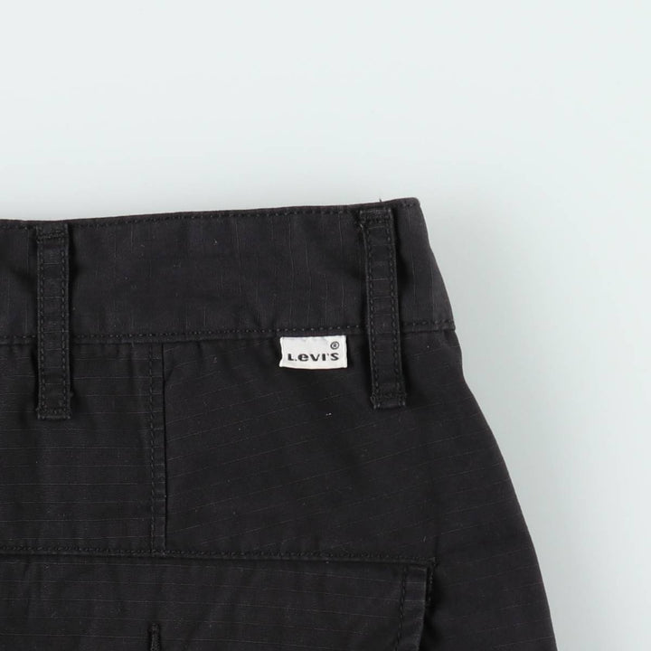 Levi's ripstop cargo shorts, men's size W37 (approx.) cotton black type Vintage Second Hand