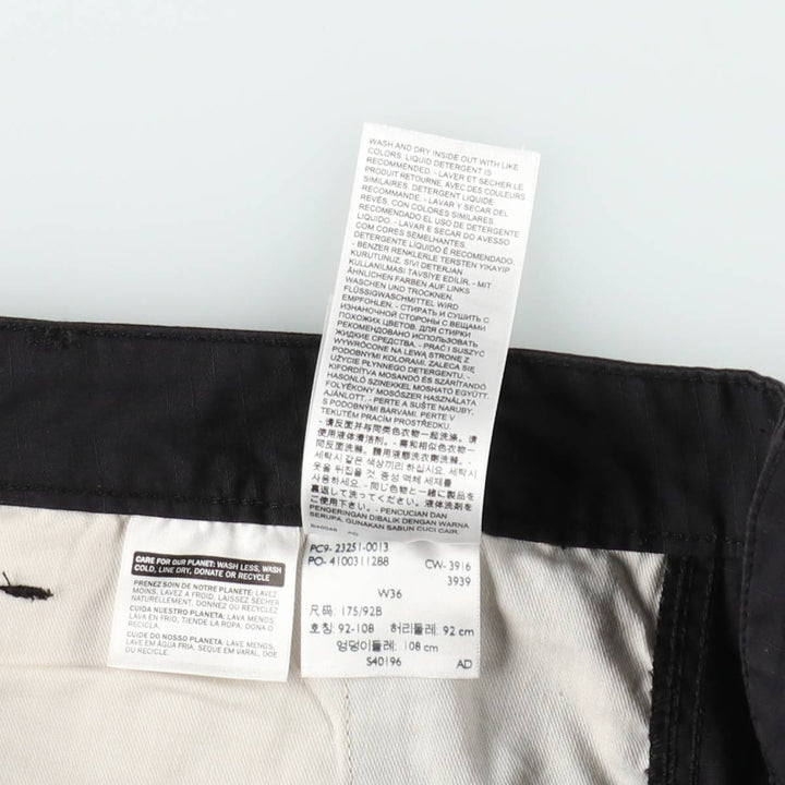 Levi's ripstop cargo shorts, men's size W37 (approx.) cotton black type Vintage Second Hand