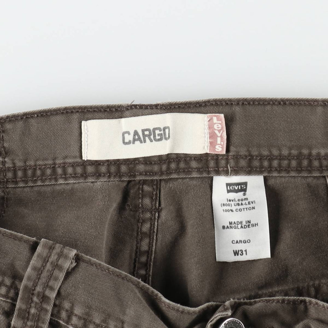 Levi's CARGO Cargo Shorts, Men's Size W32 (approx.) cotton brown type Vintage Second Hand