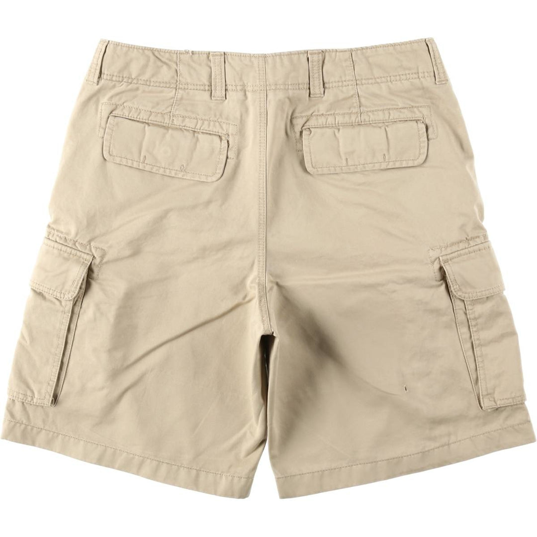 90s-00'S LLBean cargo shorts, men's size W35 (approx.) cotton Beige type Vintage Second Hand