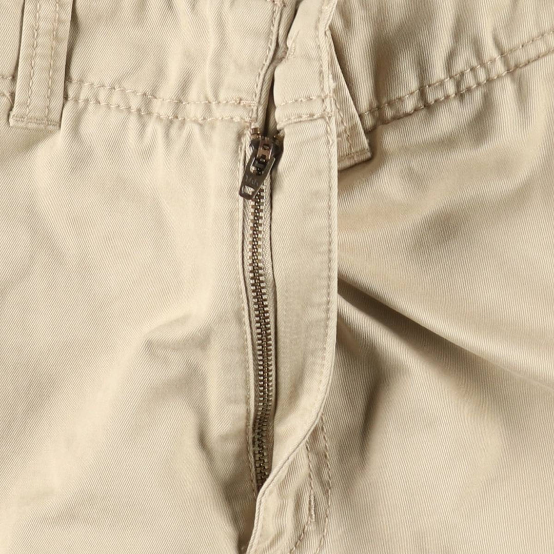 90s-00'S LLBean cargo shorts, men's size W35 (approx.) cotton Beige type Vintage Second Hand
