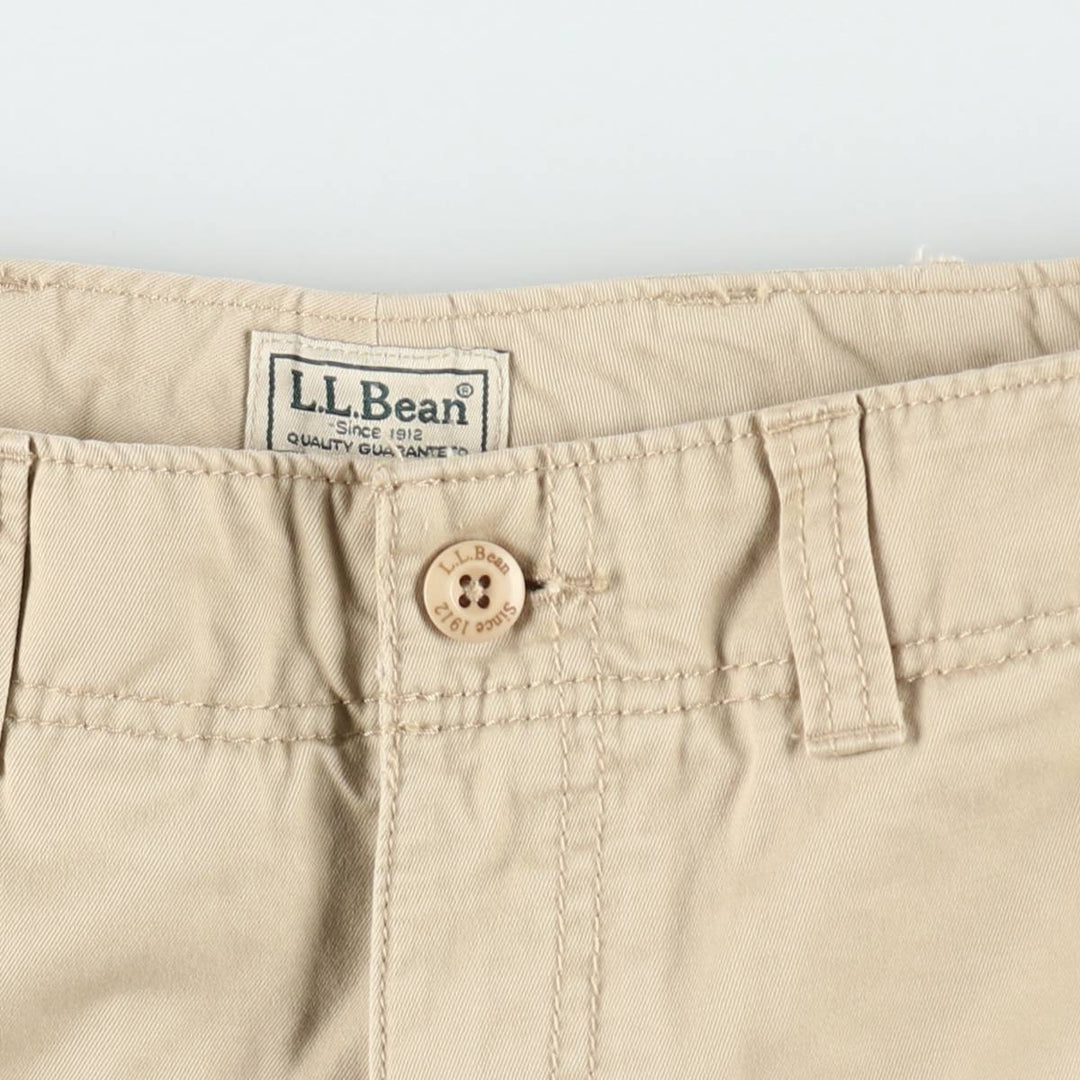 90s-00'S LLBean cargo shorts, men's size W35 (approx.) cotton Beige type Vintage Second Hand