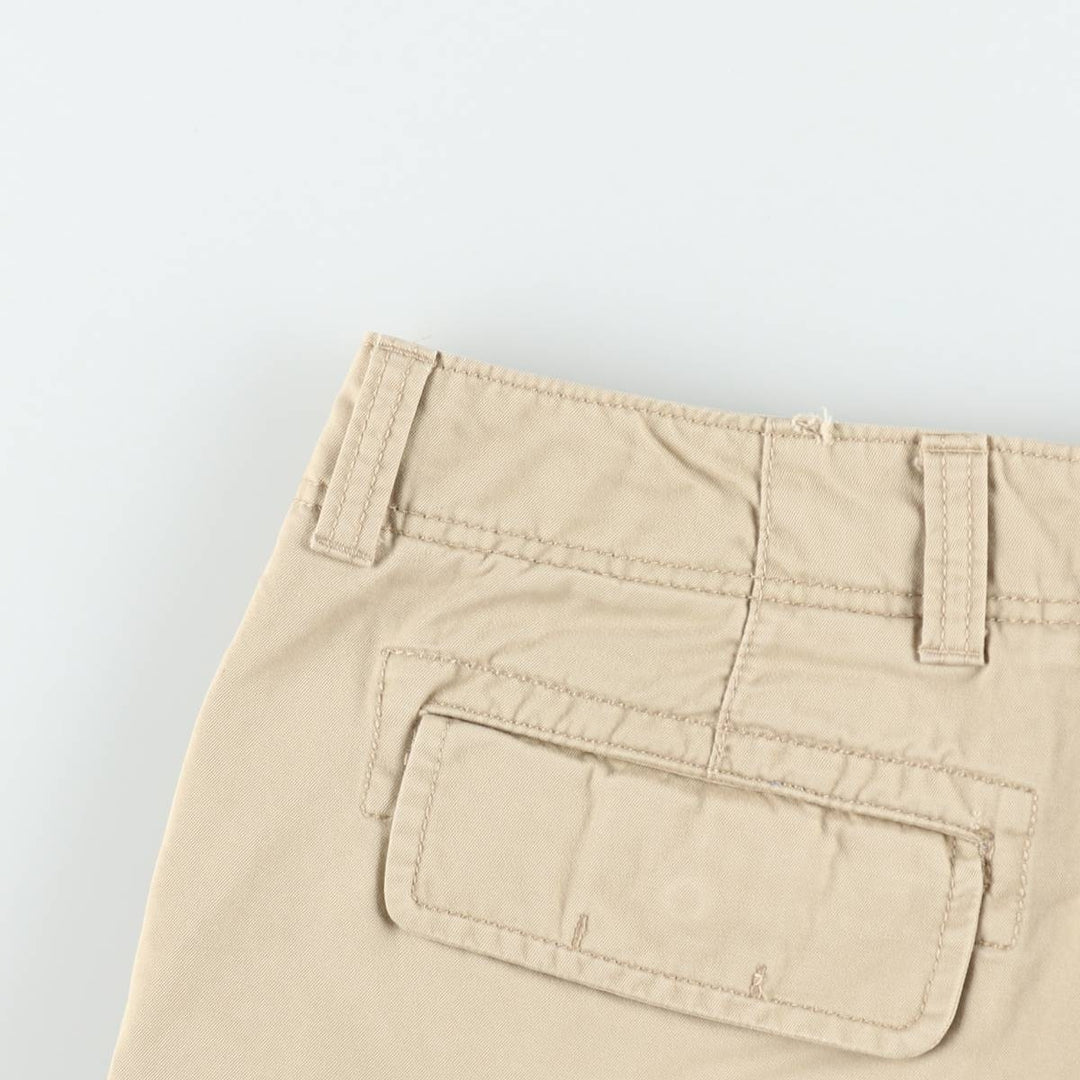 90s-00'S LLBean cargo shorts, men's size W35 (approx.) cotton Beige type Vintage Second Hand