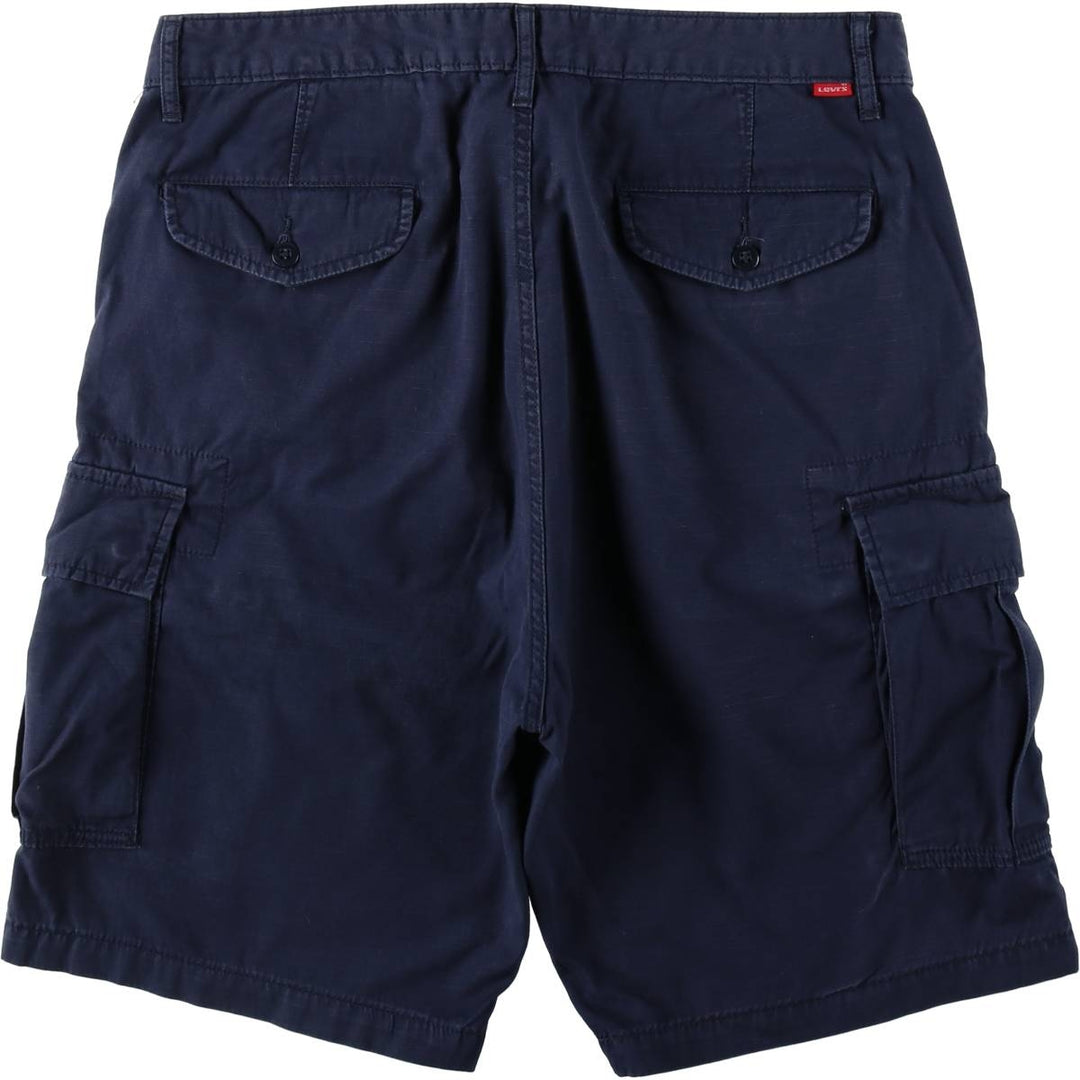 Levi's Ripstop Cargo Shorts, Men's Size W35 (approx.) cotton navy blue type Vintage Second Hand