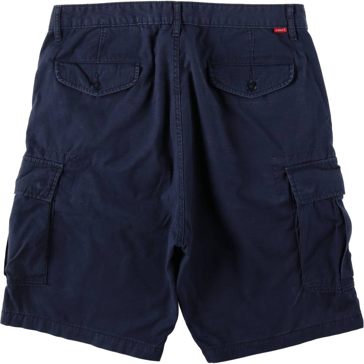 Levi's Ripstop Cargo Shorts, Men's Size W35 (approx.) cotton navy blue type Vintage Second Hand