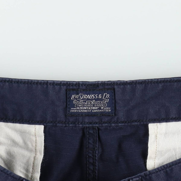 Levi's Ripstop Cargo Shorts, Men's Size W35 (approx.) cotton navy blue type Vintage Second Hand
