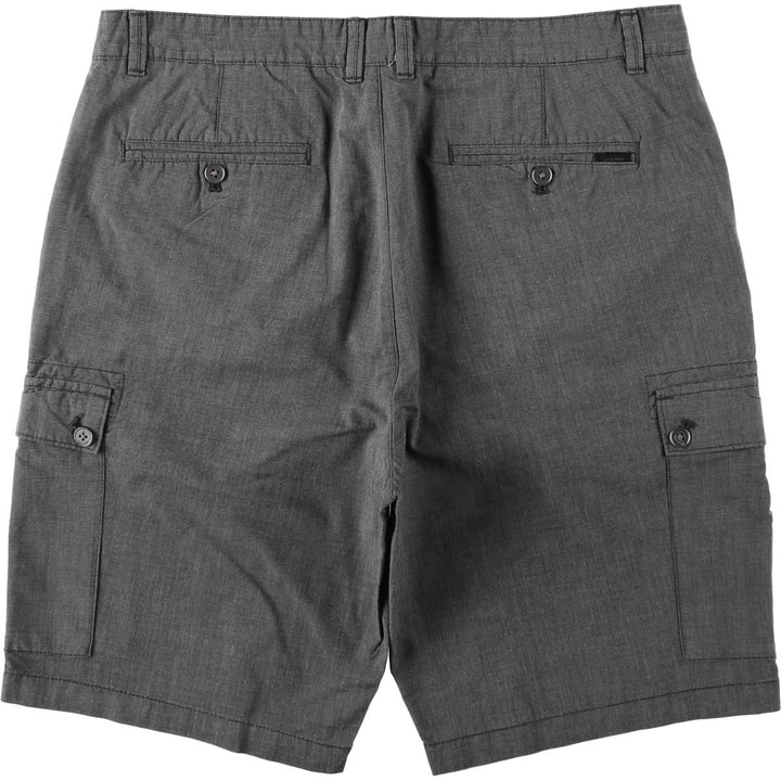 90s-00'S Calvin Klein chambray cargo shorts, men's size W37 (approx.) cotton Charcoal Vintage Second Hand