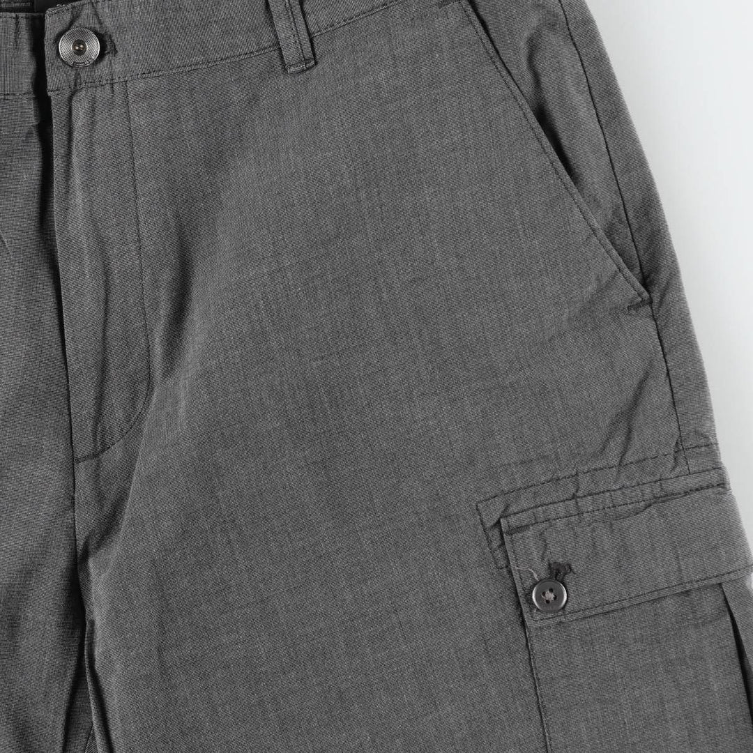 90s-00'S Calvin Klein chambray cargo shorts, men's size W37 (approx.) cotton Charcoal Vintage Second Hand