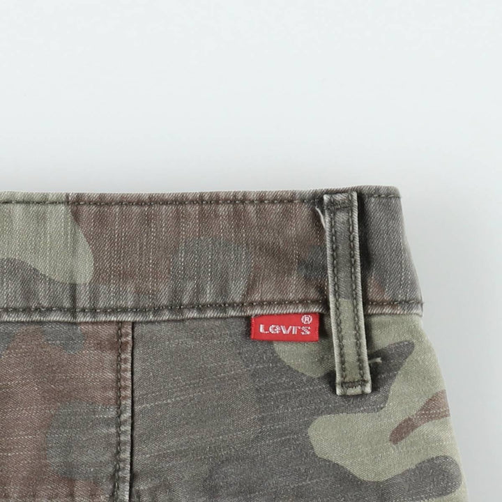 Levi's camouflage pattern cargo shorts, men's size W36 (approx.) cotton Khaki type Vintage Second Hand