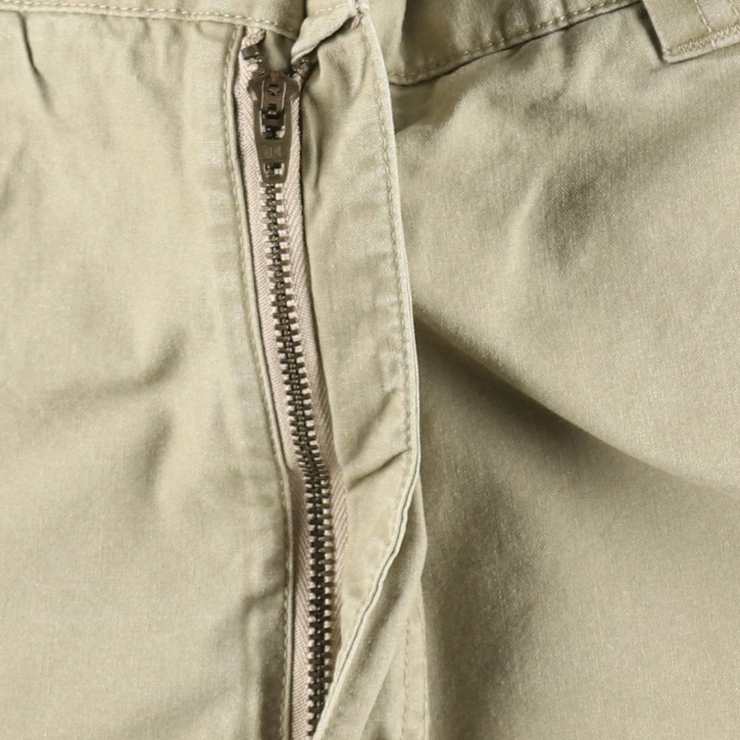 90s-00'S LLBean Cargo Shorts, Men's Size W37 (approx.), Vintage cotton Beige type Vintage Second Hand