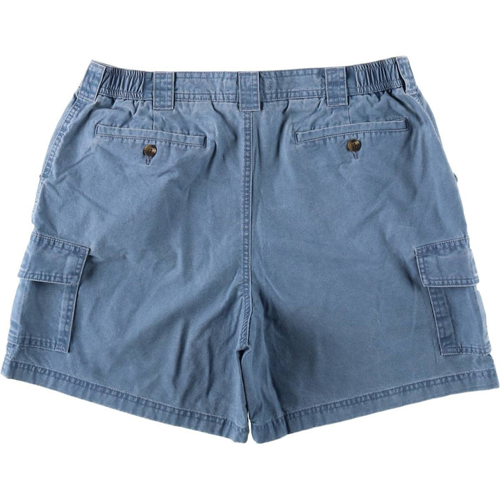 90s-00'S LLBean cargo shorts, men's size W35 (approx.) cotton Blue type light blue Vintage Second Hand
