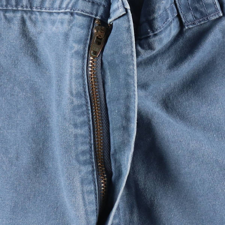 90s-00'S LLBean cargo shorts, men's size W35 (approx.) cotton Blue type light blue Vintage Second Hand