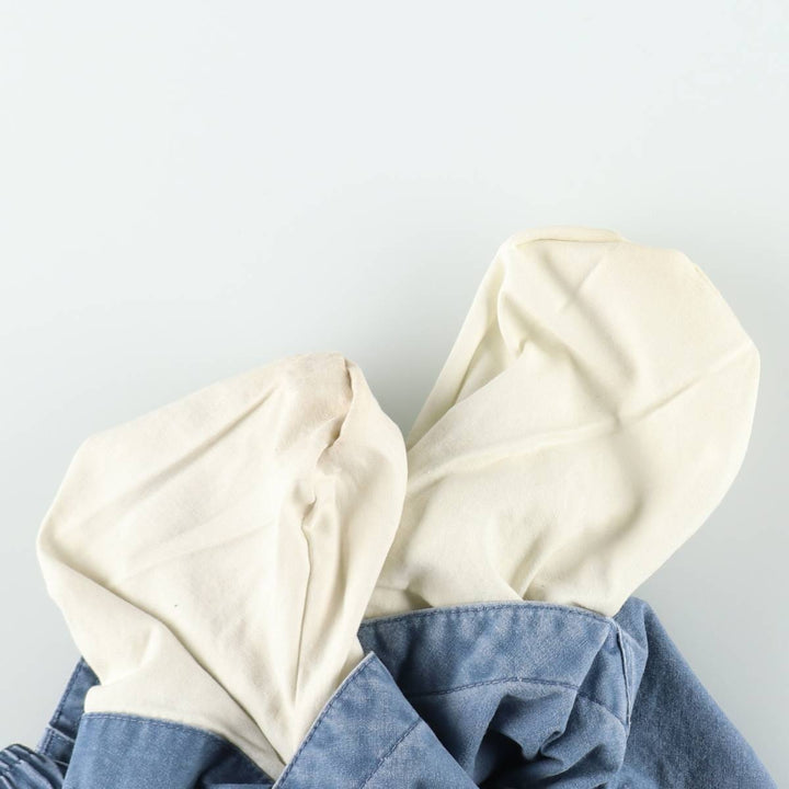 90s-00'S LLBean cargo shorts, men's size W35 (approx.) cotton Blue type light blue Vintage Second Hand