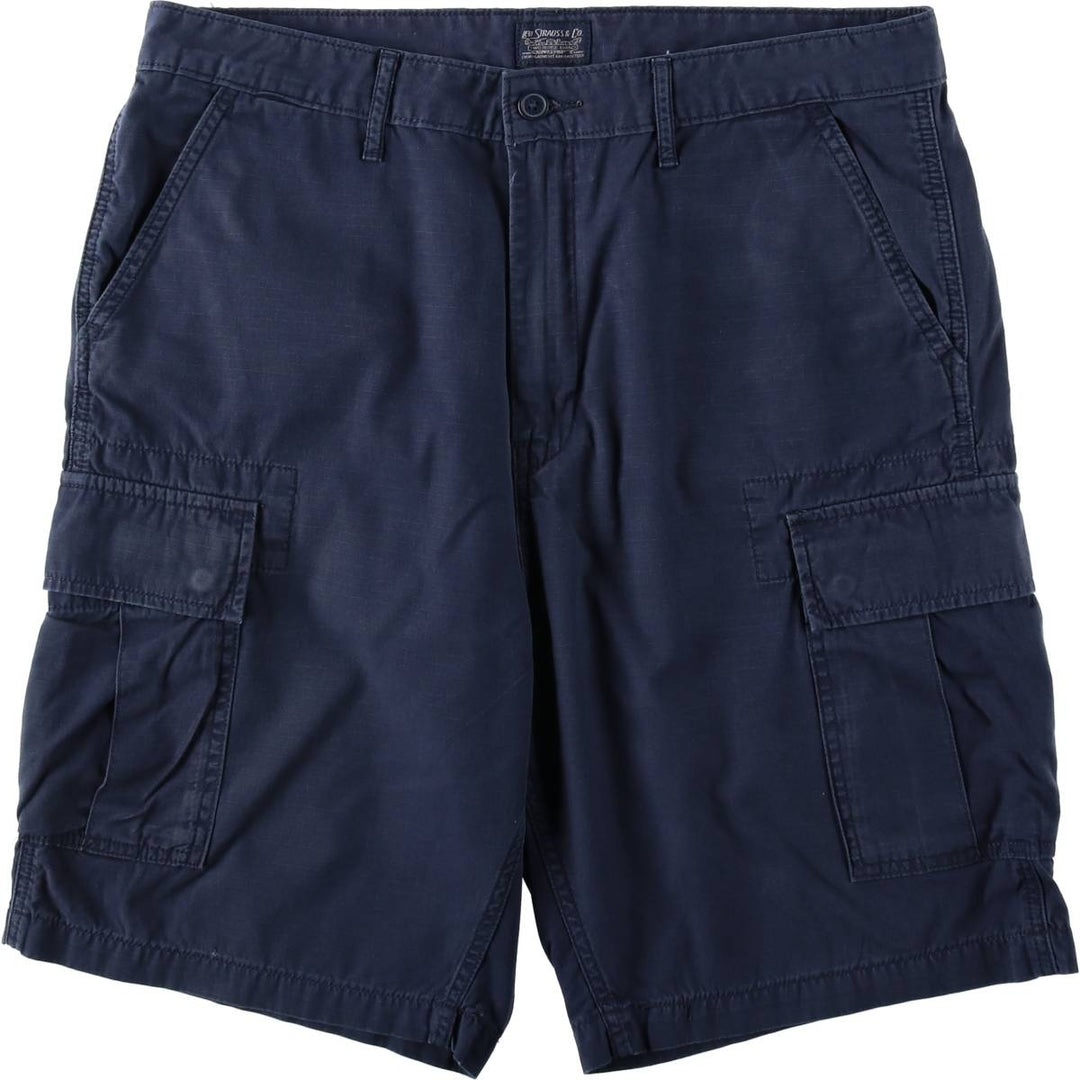 Levi's ripstop cargo shorts, men's size W36 (approx.) cotton Navy blue Vintage Second Hand