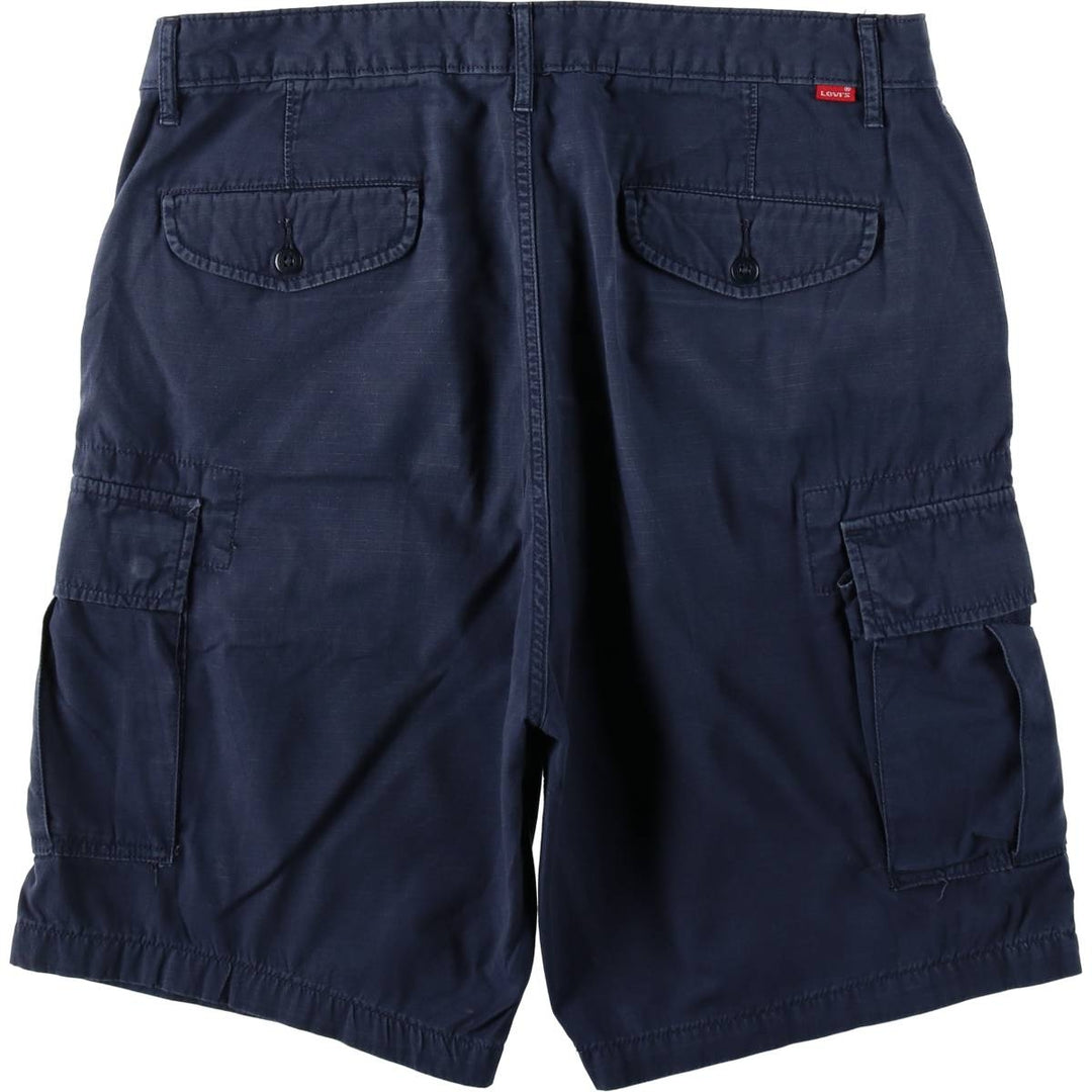 Levi's ripstop cargo shorts, men's size W36 (approx.) cotton Navy blue Vintage Second Hand