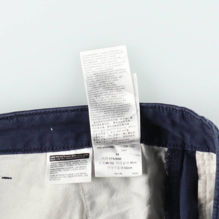 Levi's ripstop cargo shorts, men's size W36 (approx.) cotton Navy blue Vintage Second Hand