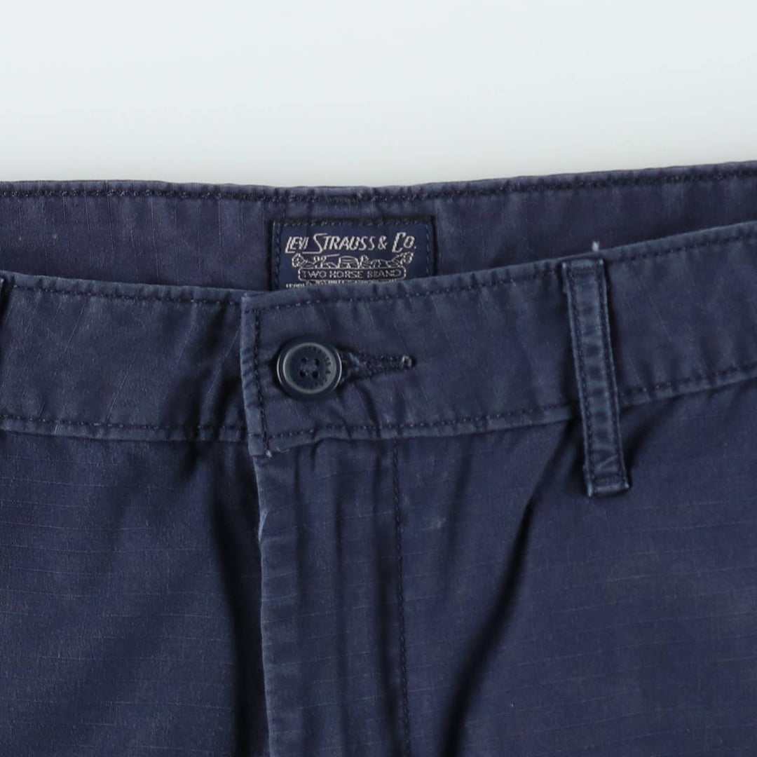 Levi's ripstop cargo shorts, men's size W36 (approx.) cotton Navy blue Vintage Second Hand
