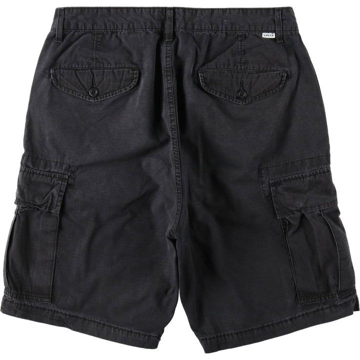 Levi's ripstop cargo shorts, men's size W34 (approx.) cotton black type Vintage Second Hand