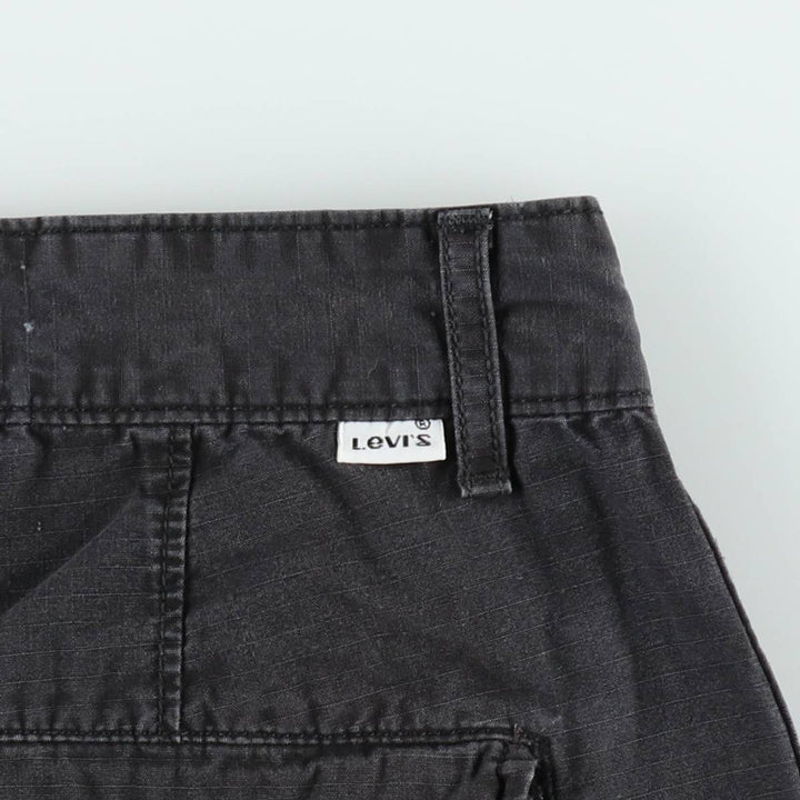 Levi's ripstop cargo shorts, men's size W34 (approx.) cotton black type Vintage Second Hand
