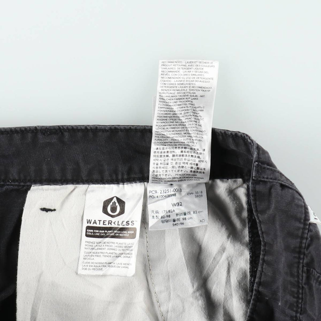 Levi's ripstop cargo shorts, men's size W34 (approx.) cotton black type Vintage Second Hand