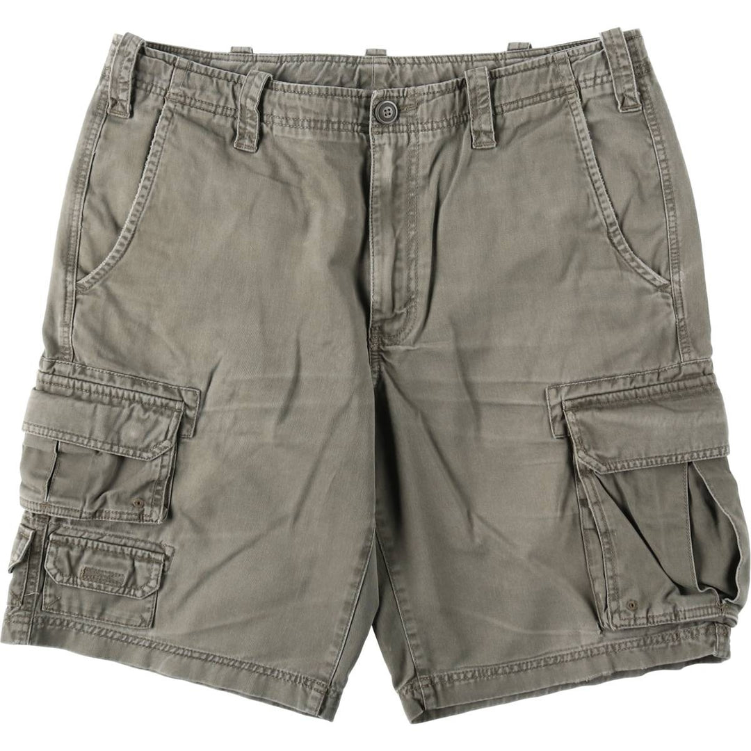 Eddie Bauer cargo shorts, men's size W37 (approx.) cotton Khaki type Vintage Second Hand