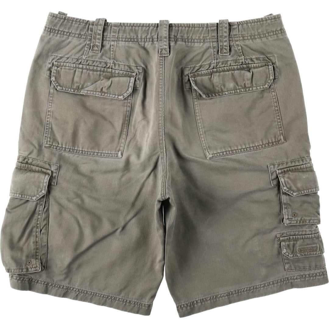 Eddie Bauer cargo shorts, men's size W37 (approx.) cotton Khaki type Vintage Second Hand