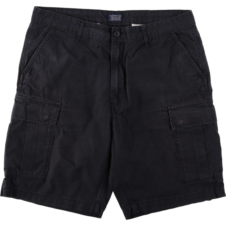 Levi's cargo shorts, men's size W37 (approx.) cotton black type Vintage Second Hand