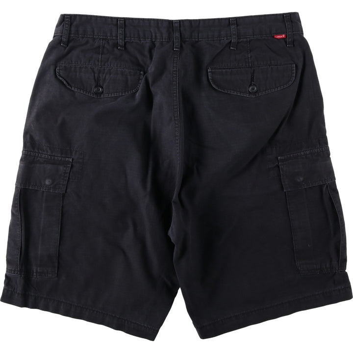 Levi's cargo shorts, men's size W37 (approx.) cotton black type Vintage Second Hand