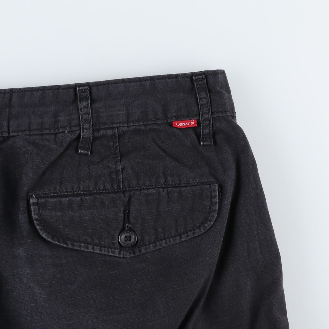 Levi's cargo shorts, men's size W37 (approx.) cotton black type Vintage Second Hand