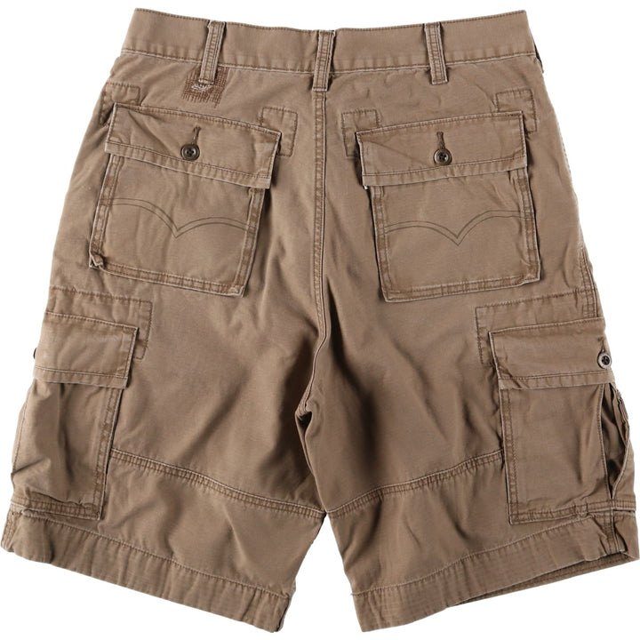 Levi's cargo shorts, men's size W34 (approx.) cotton Khaki type brown Vintage Second Hand