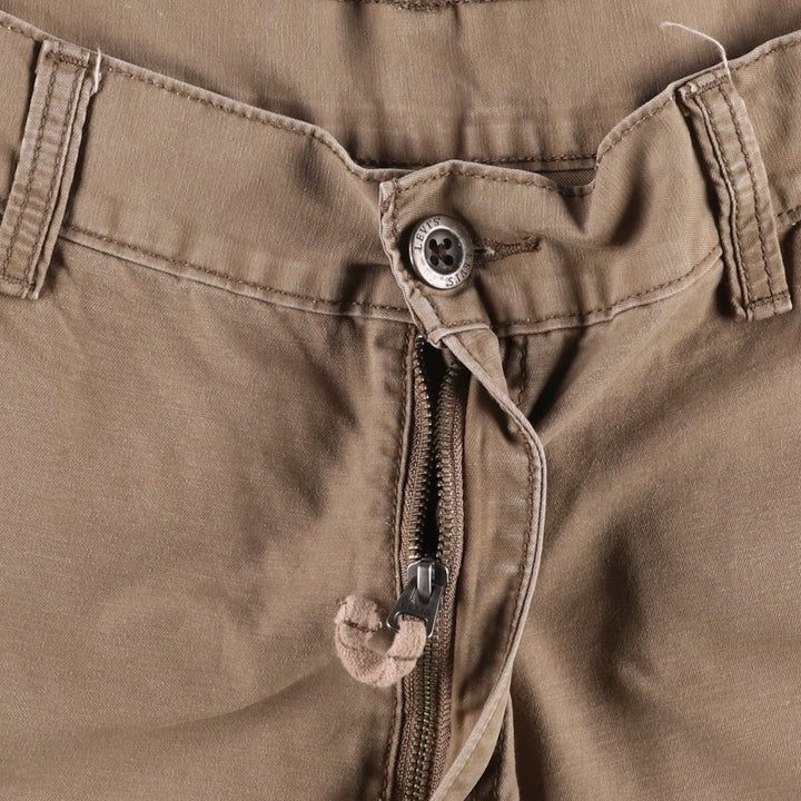 Levi's cargo shorts, men's size W34 (approx.) cotton Khaki type brown Vintage Second Hand