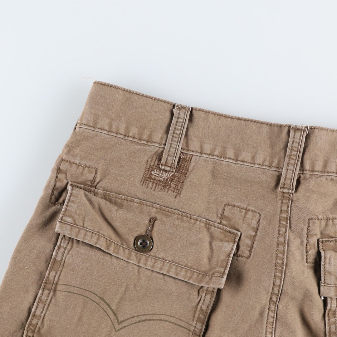 Levi's cargo shorts, men's size W34 (approx.) cotton Khaki type brown Vintage Second Hand
