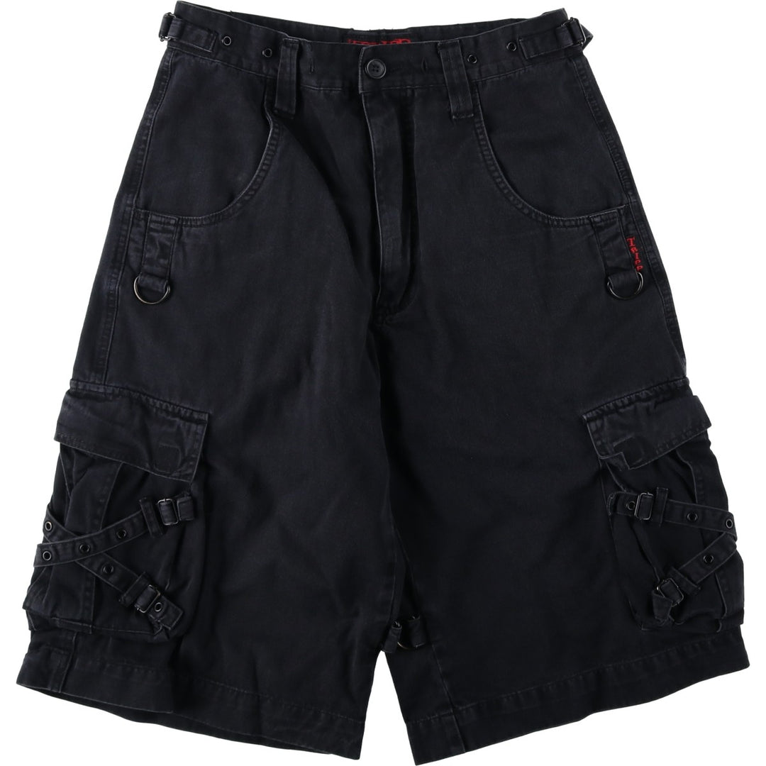TRIPP NYC Bondage Pants Cargo Shorts Half Pants Men's W30 equivalent cotton black type Vintage Second Hand