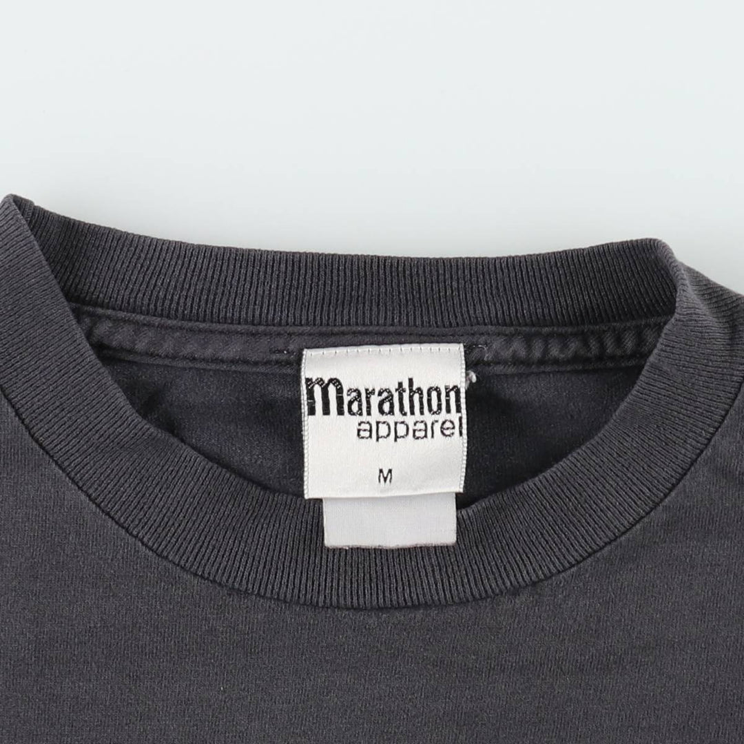 90'S Marathon Apparel Ducks Unlimited Fish Print Animal T-Shirt, Men's Size M (approx.), Vintage unclear black type Vintage Second Hand