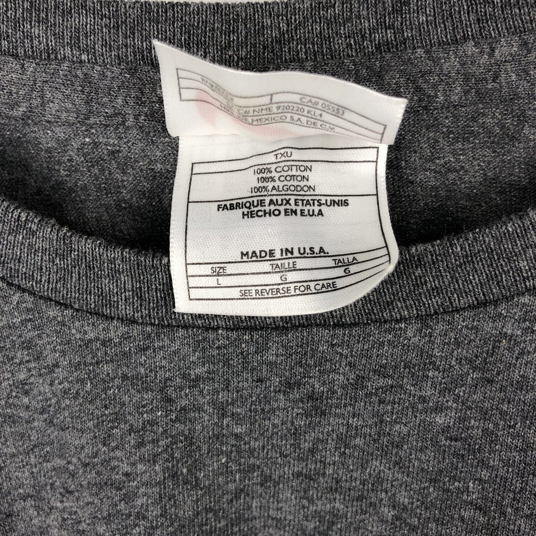 90'S Nike Logo Print T-Shirt, Made in USA, Men's Size L (approx.), Vintage cotton gray type Vintage Second Hand