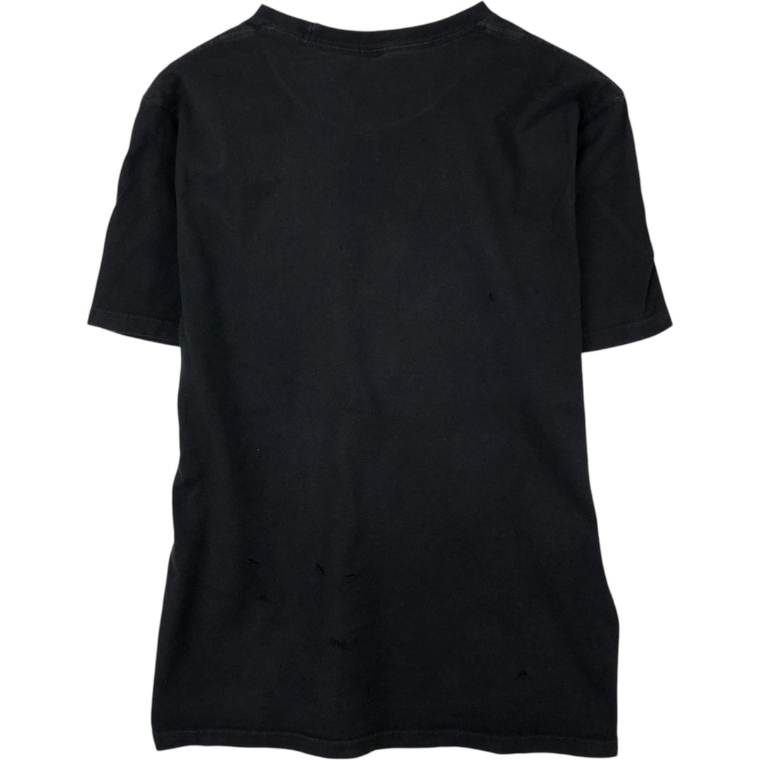 STUSSY surf skate T-shirt, size M for men cotton black type Vintage Second Hand