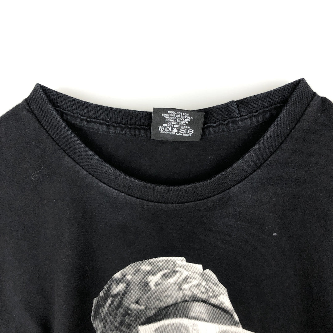 STUSSY surf skate T-shirt, size M for men cotton black type Vintage Second Hand
